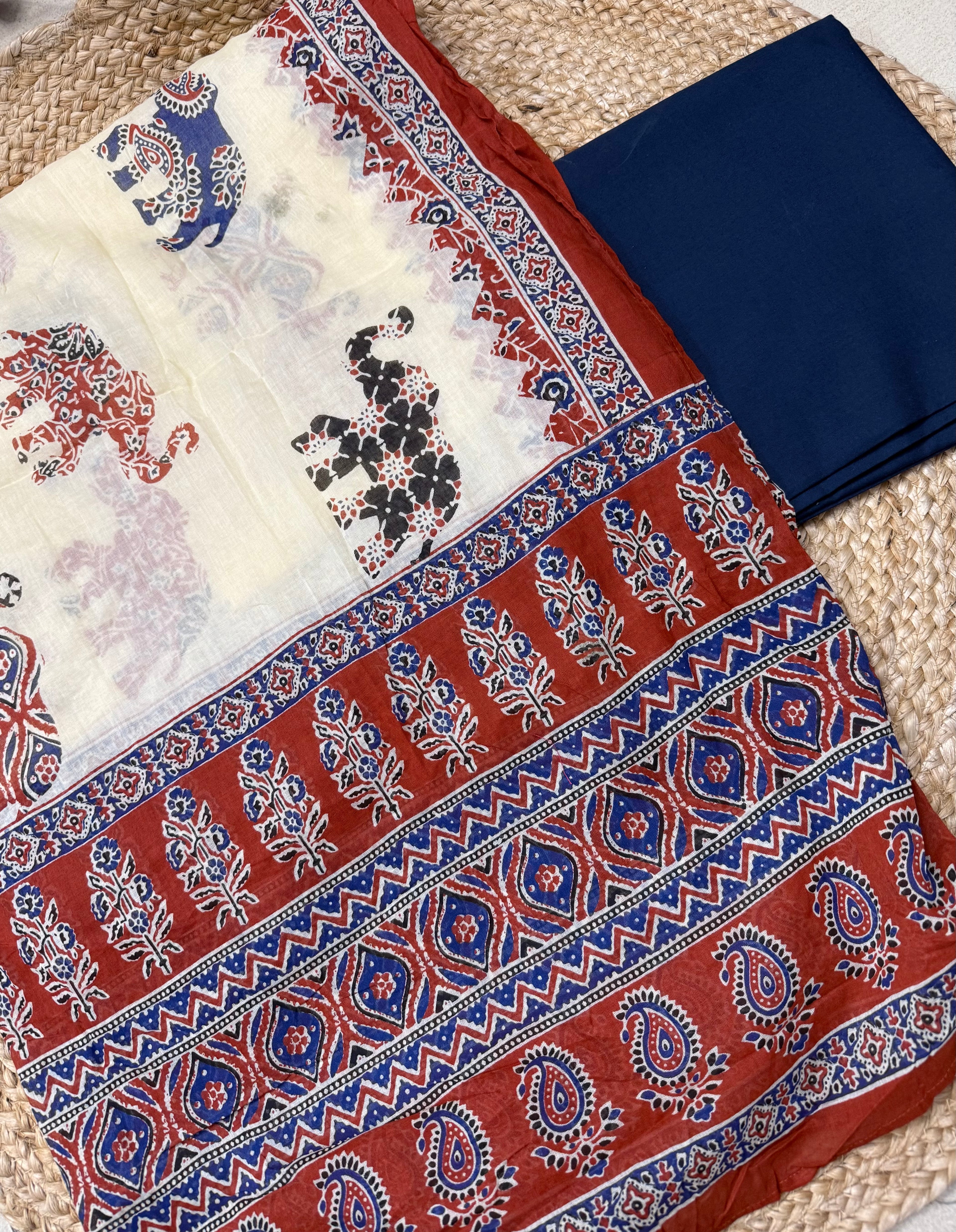 ELEPHANT MOTIF DUPATTA