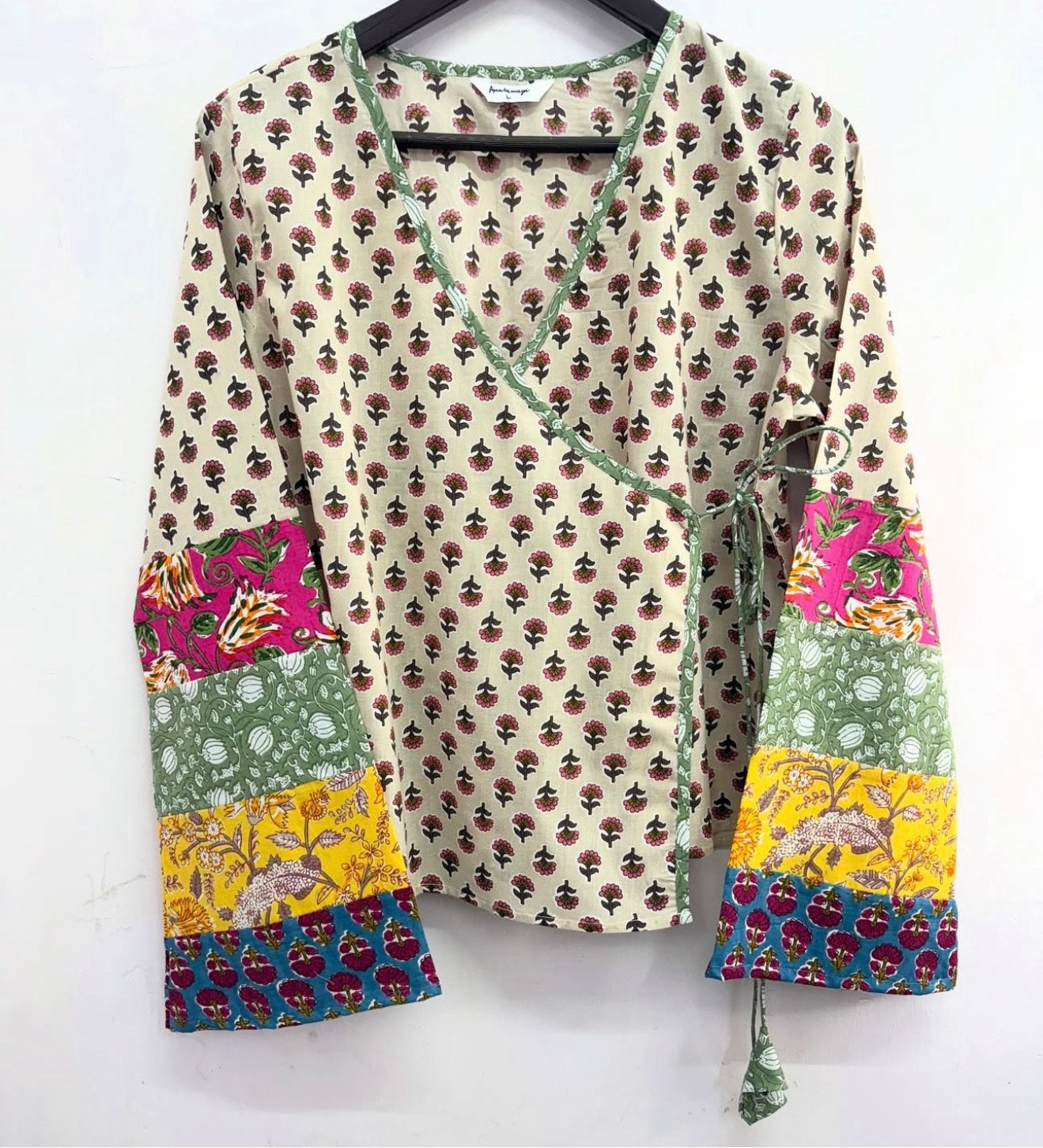 PATCH-WRAP ON WITH FULL BELL SLEEVES