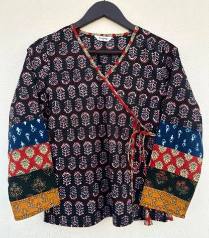 PATCH-WRAP ON WITH 3/4TH SLEEVES
