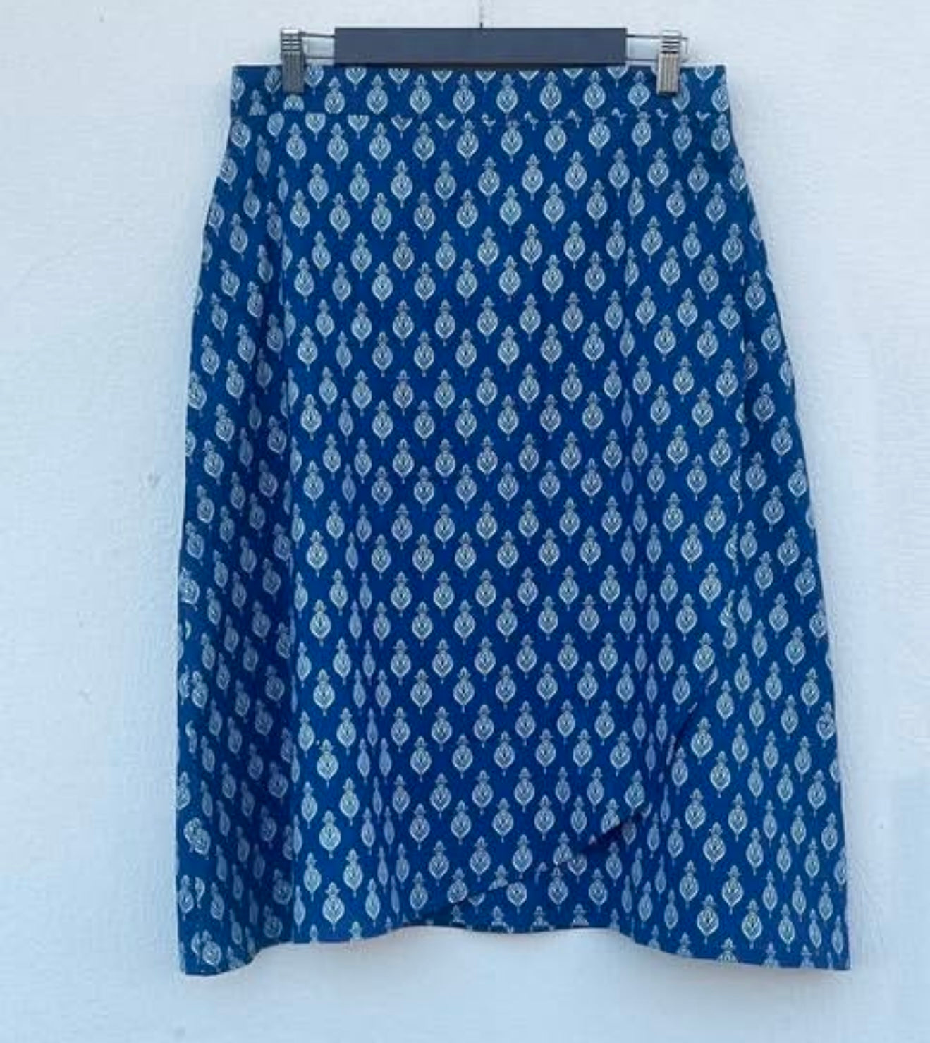 OVERLAPPED MIDI-SKIRT