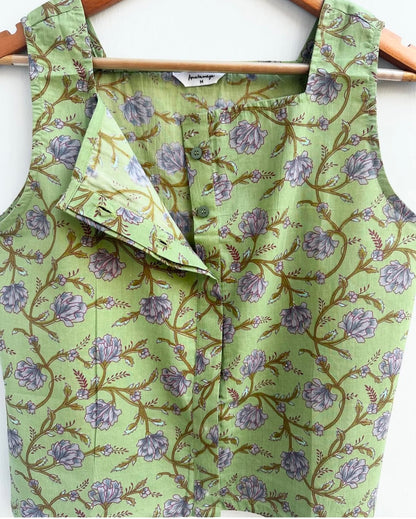 BROAD STRAP BUTTON DOWN TOP