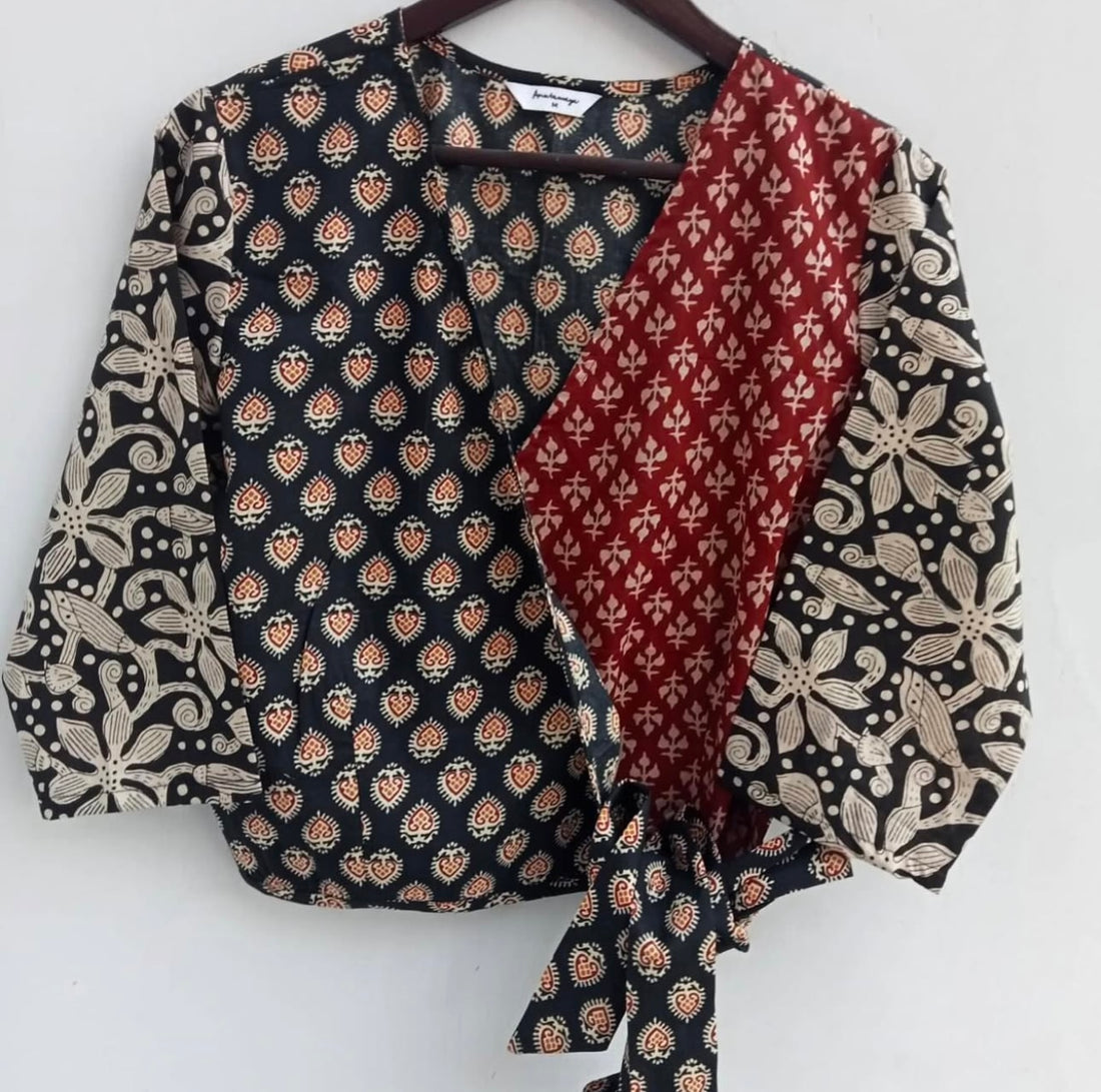 PATCH WAIST TIE UP TOP