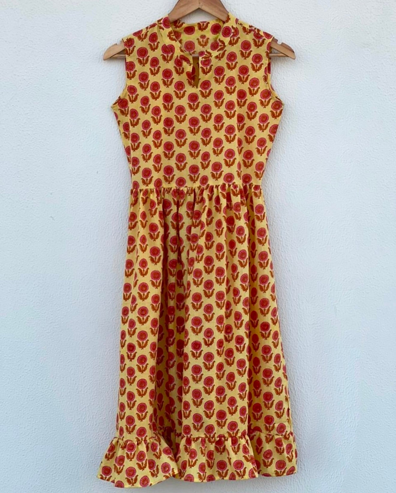 ALINE MIDI DRESS WITH MANDARIN COLLAR