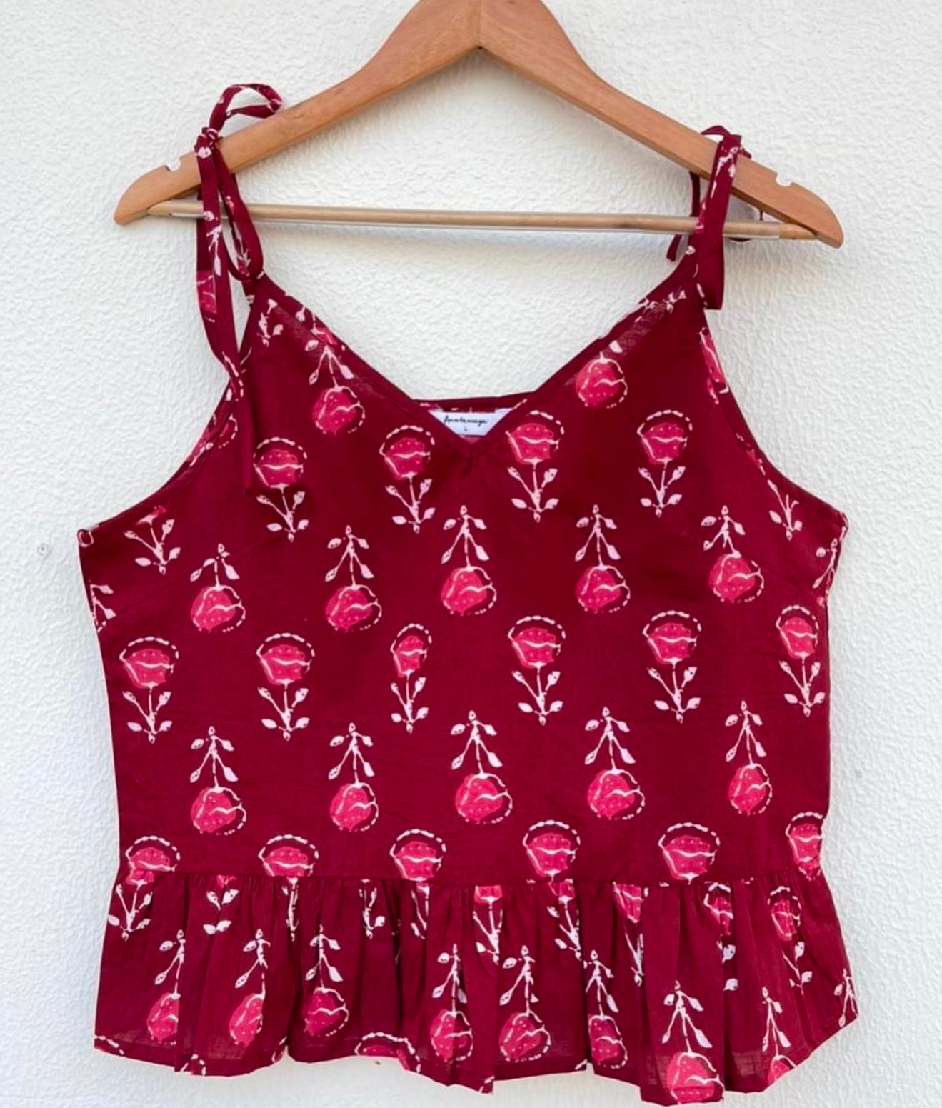 TIE-UP STRAP CAMI TOP