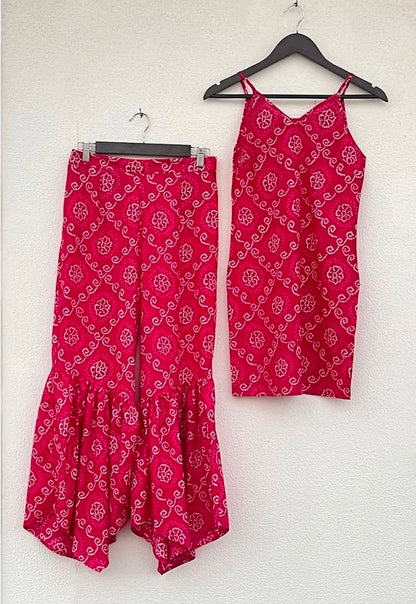 STRAPPY SHARARA SET
