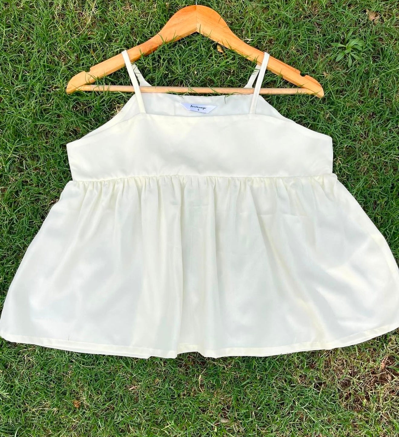 SOLID GATHERED CAMISOLE
