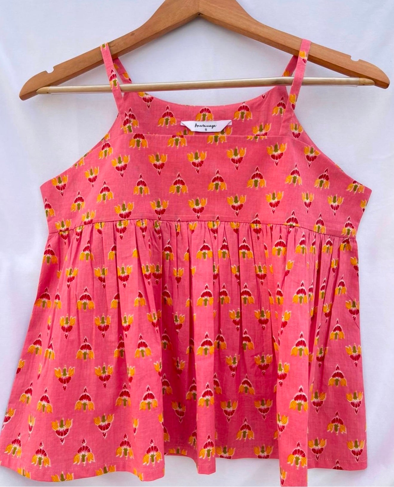 GATHERED CAMISOLE WITH ADJUSTERS
