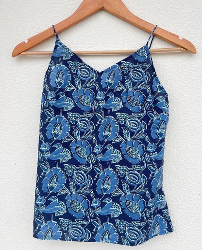 NOODLE STRAP CAMISOLE WITH ELASTICATED BACK