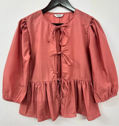 FRONT TIE TOP