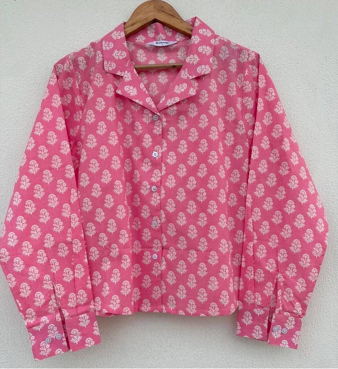 CUBAN COLLARED FULL SLEEVES SHIRT