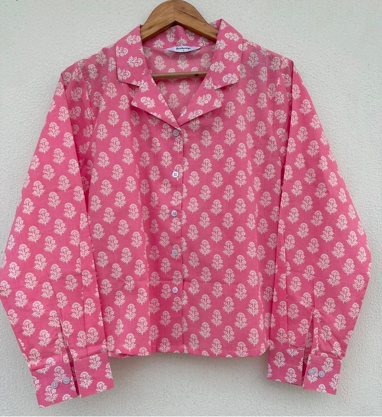 CUBAN COLLARED FULL SLEEVES SHIRT