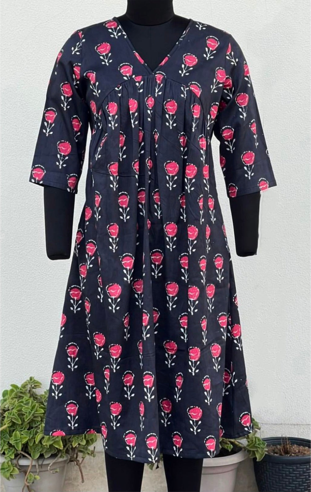 GATHERED DRESS
