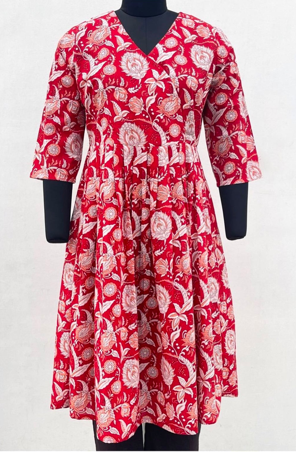OVERLAPPED GATHERED DRESS