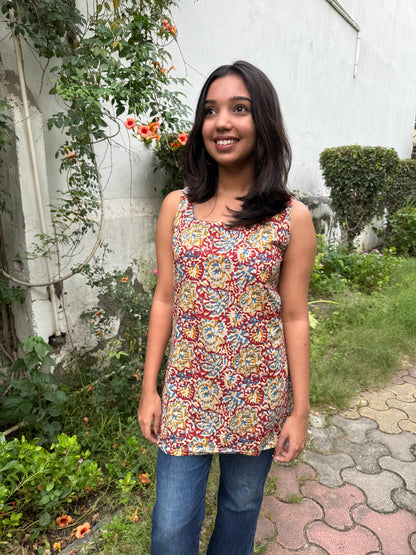 BACK DORI ROUND NECK KURTA