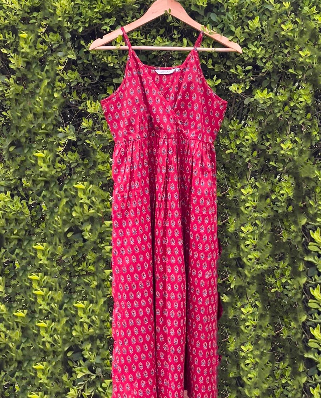 OVERLAPPED STRAPPY STRAIGHT FIT DRESS