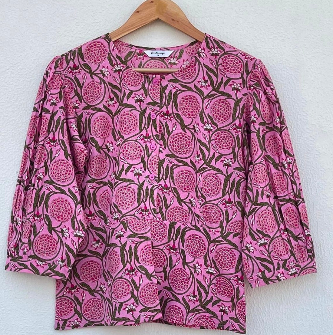 PEPLUM BUTTON DOWN TOP