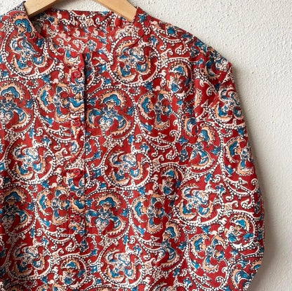 SHORT HIGH-NECK BAND COLLAR KURTA