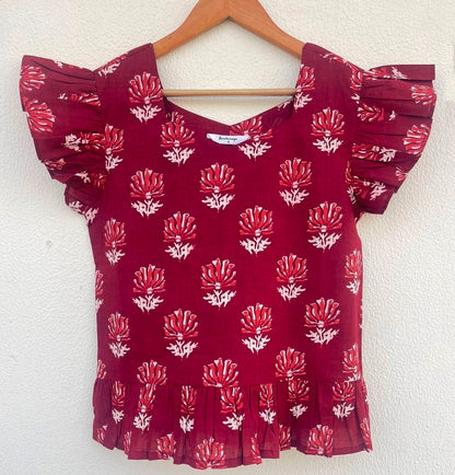RUFFLED BASIC TOP