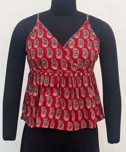 OVERLAPPED GATHERED CAMISOLE