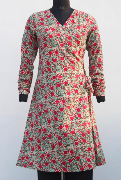 ANGRAKHA KURTA WITH CHURIDAR SLEEVES