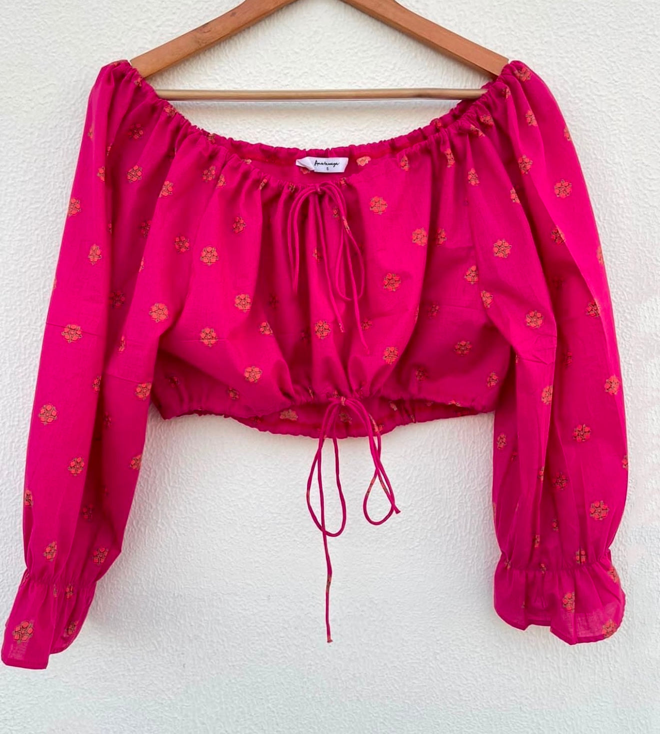 WRAP TOP WITH RUCHED BOTTOM