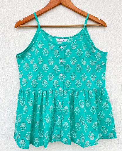 SPAGHETTI BUTTON DOWN TOP