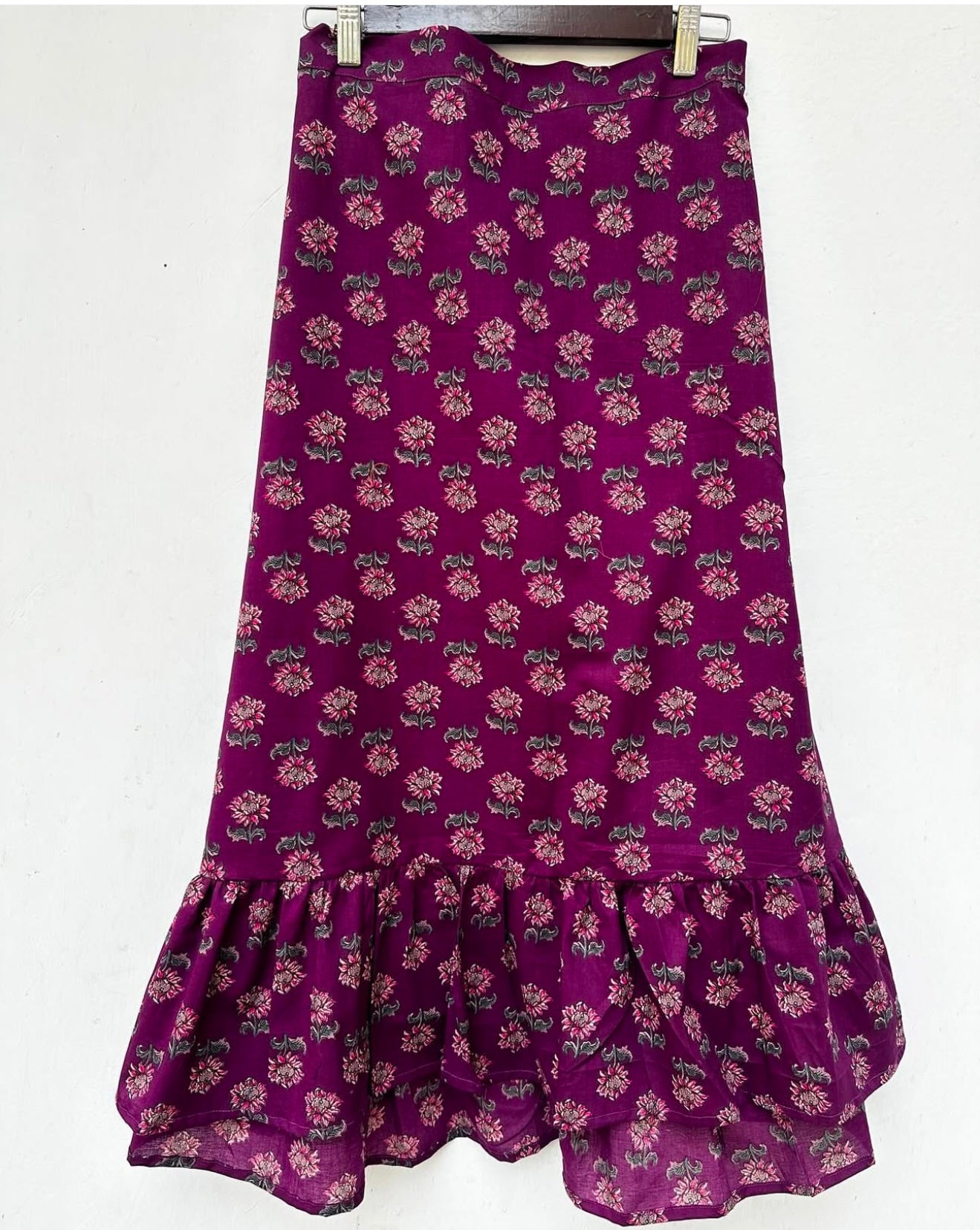 LONG FRILL SKIRT