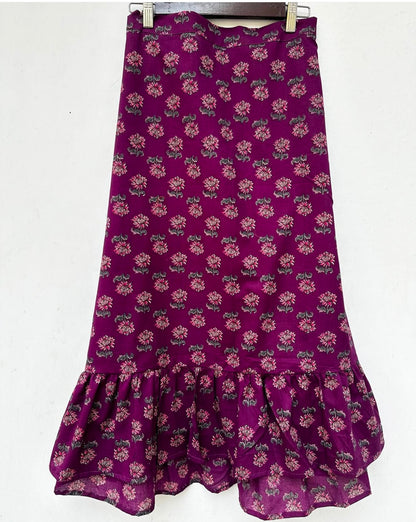 LONG FRILL SKIRT