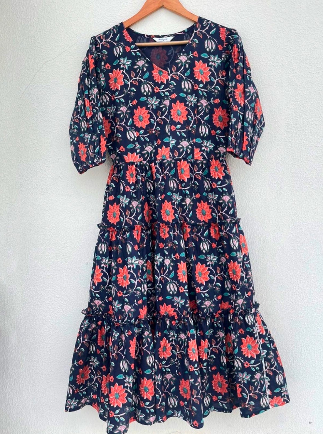 LONG TIERED DRESS