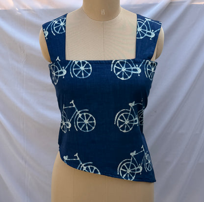 ASYMMETRICAL TOP WITH BACK STYLED