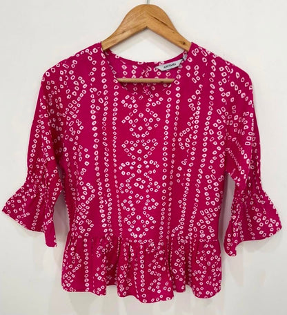 BLOUSE WITH PUFFED SLEEVES