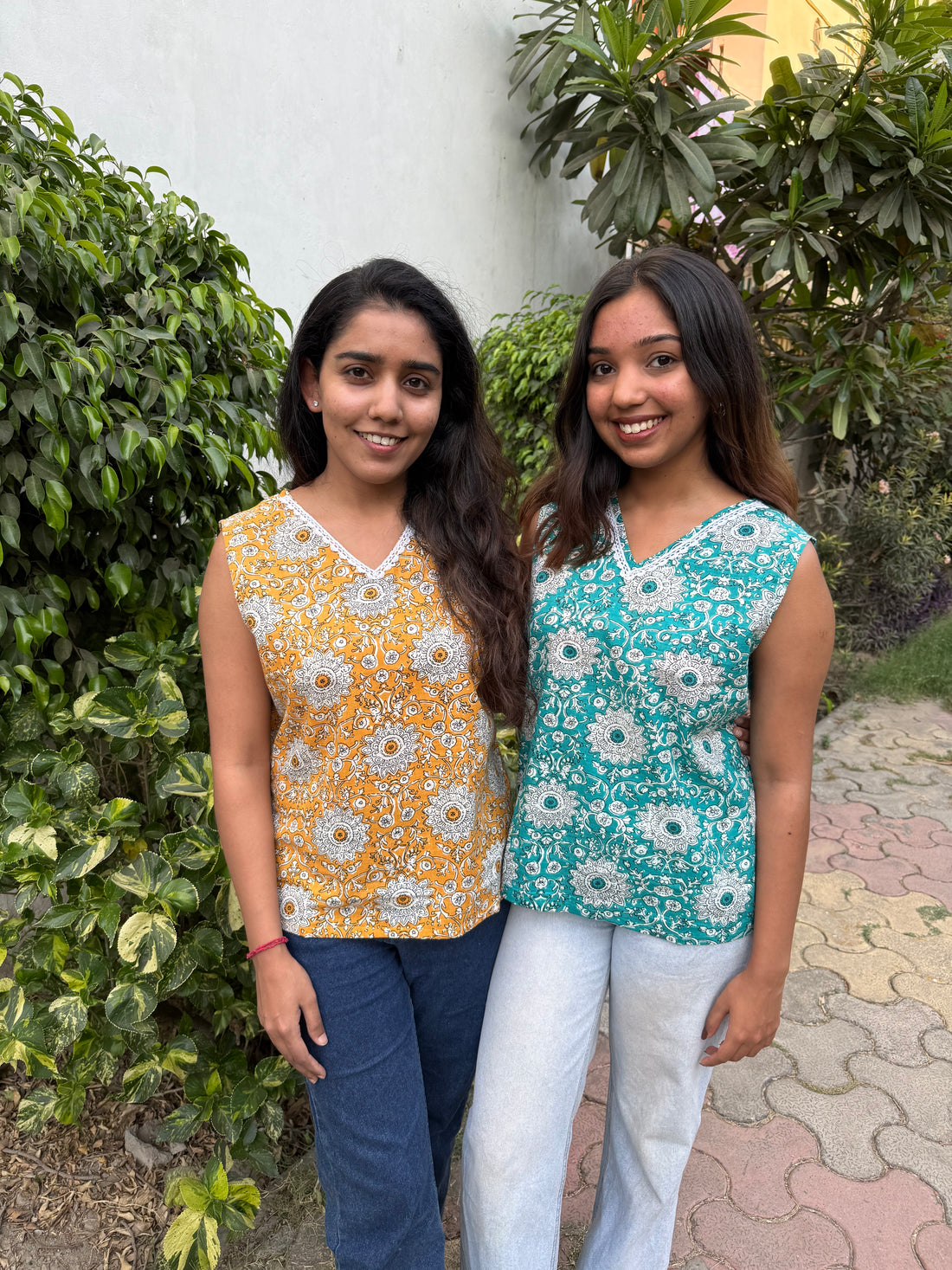 LACE-TRIMMED TOP
