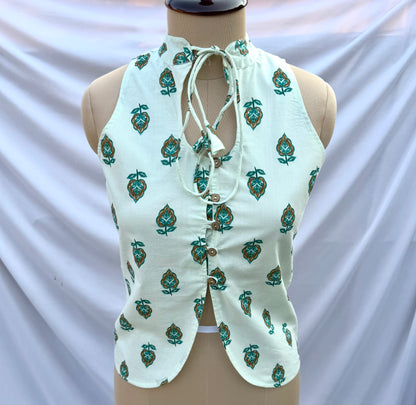 HALTER TIE-UP TOP