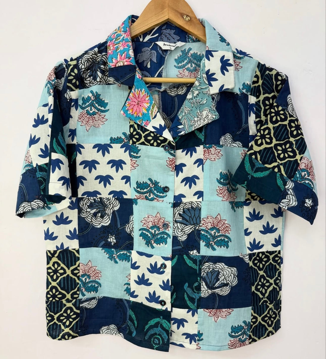 PATCHED BOXY SHIRT