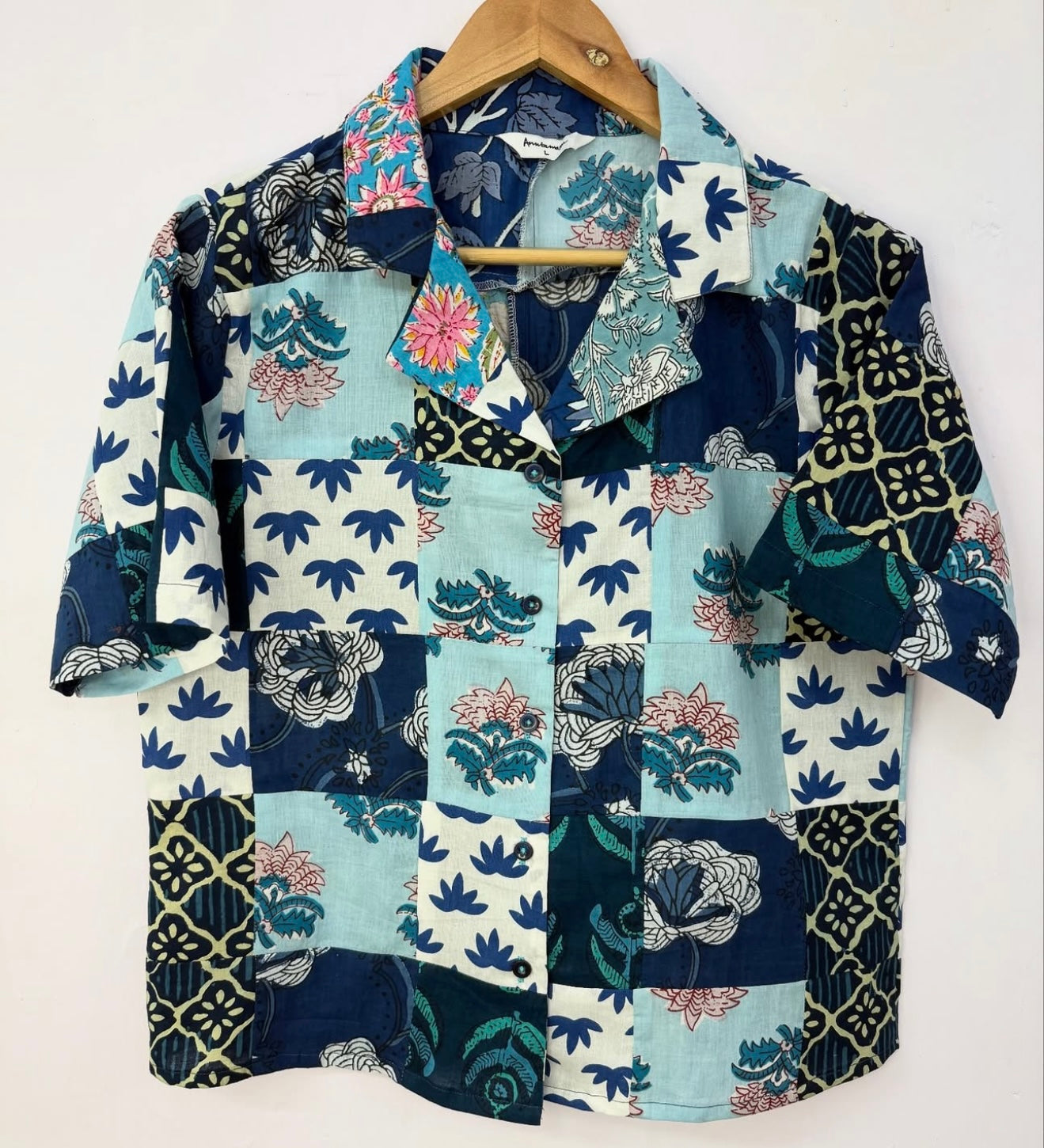 PATCHED BOXY SHIRT