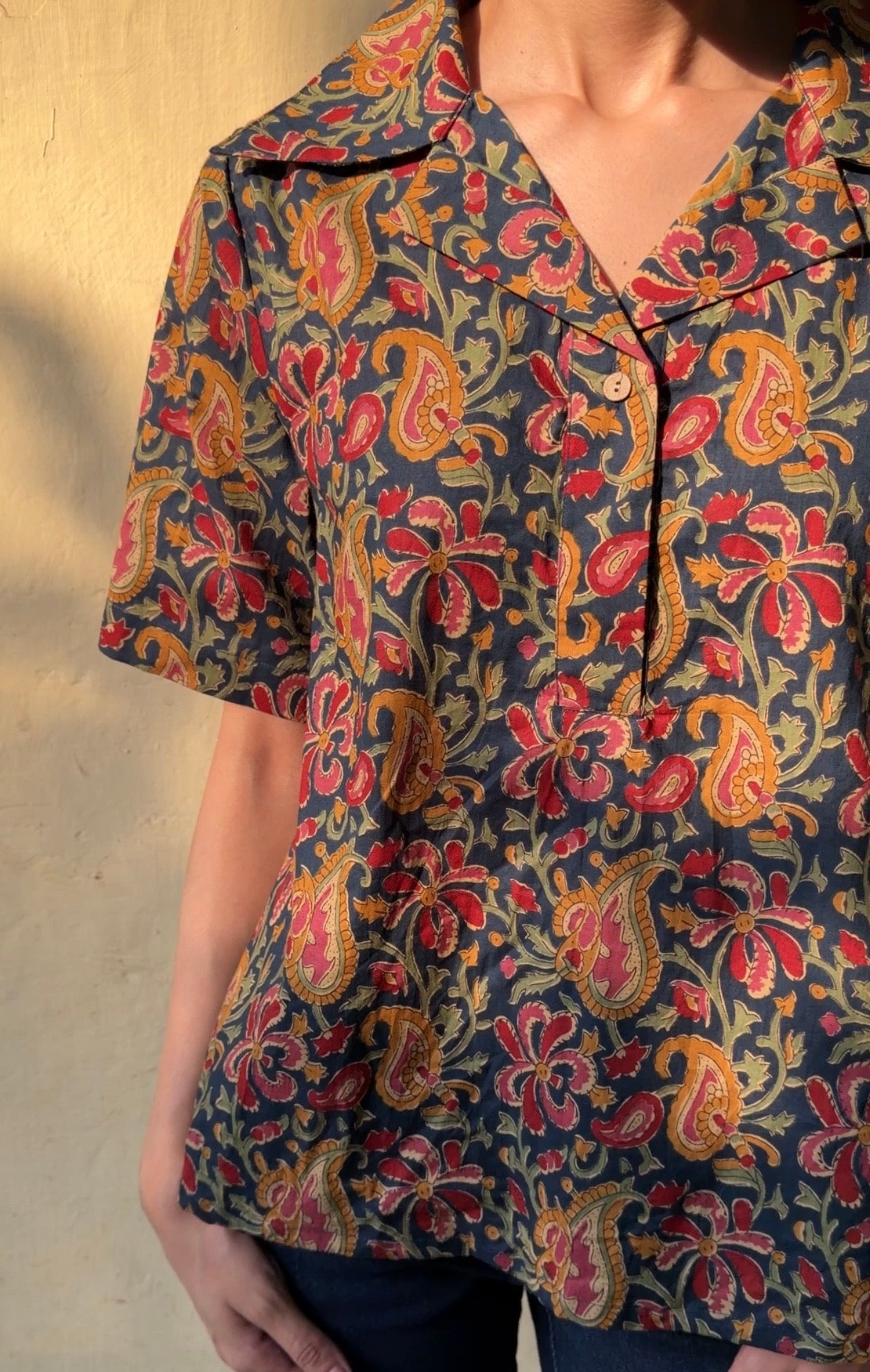A-LINE CUBAN COLLARED SHIRT