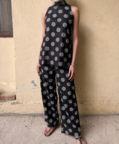 SHORT HALTER KURTA SET