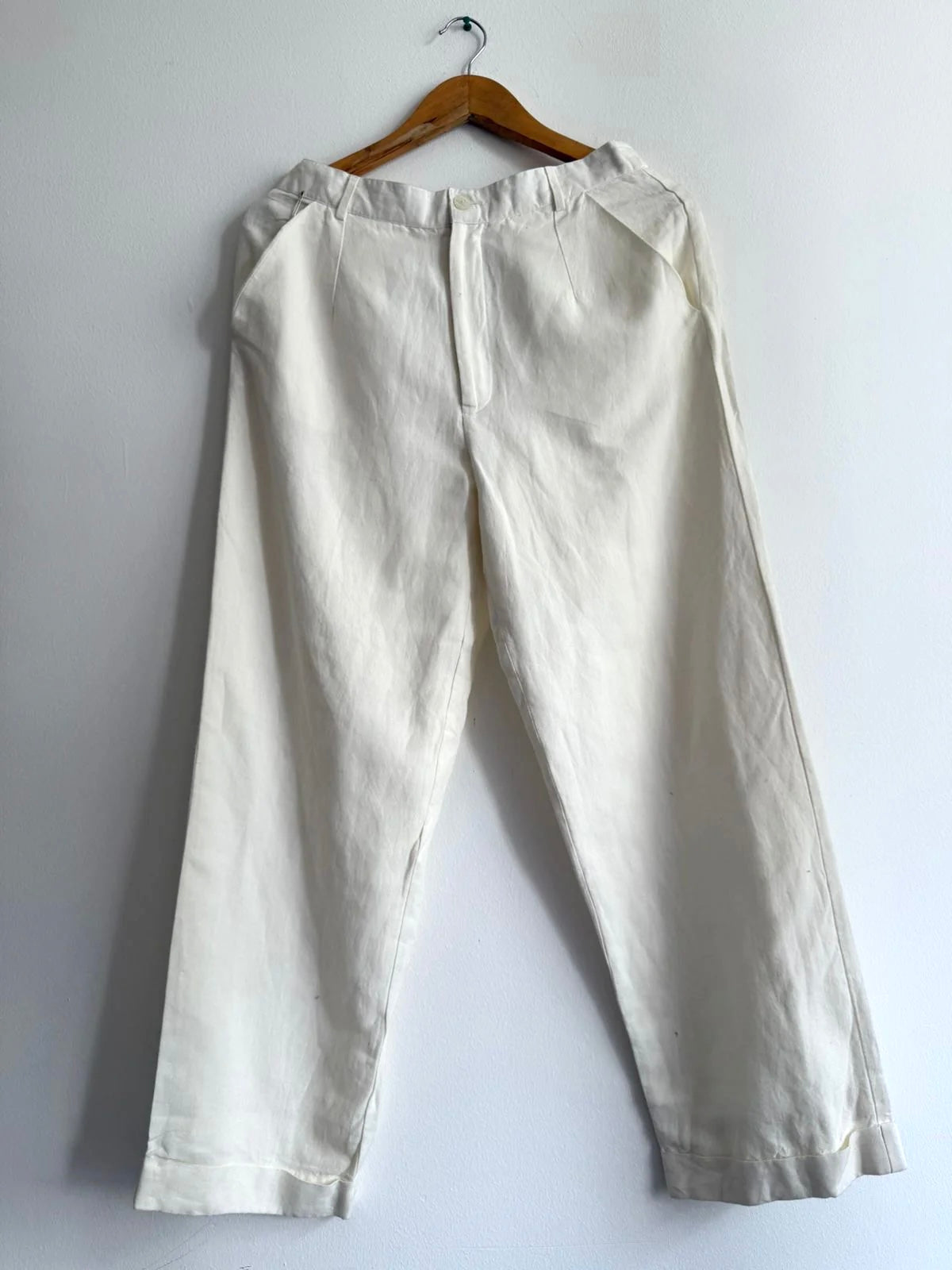 COTTON SOLID TROUSER WITH LINING
