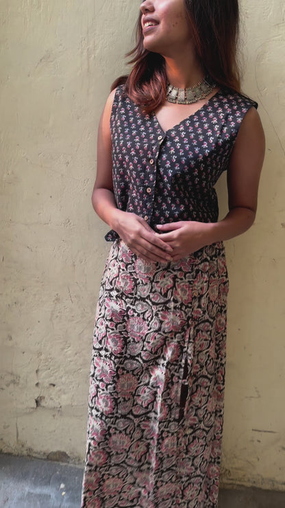 WAIST COAT SKIRT SET